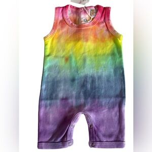 👶Hand tie dyed Infant tank onesie BRAND NEW